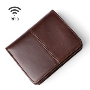 Carteira Couro Oilskin com Proteção Antirroubo RFID