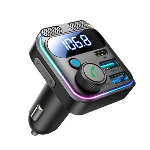 JOYROOM JR-CCB01 Transmissor FM sem fio para carro com microfone duplo de 48 W, JR-CCB01