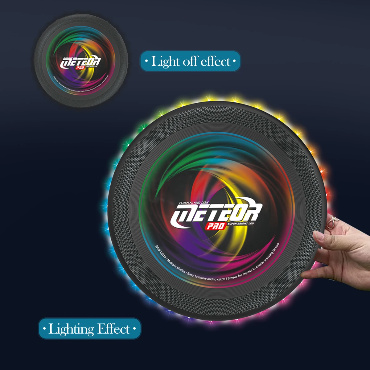 Disco Voador LED Multicolor – Frisbee Luminoso para Jogos Noturnos - Image 4