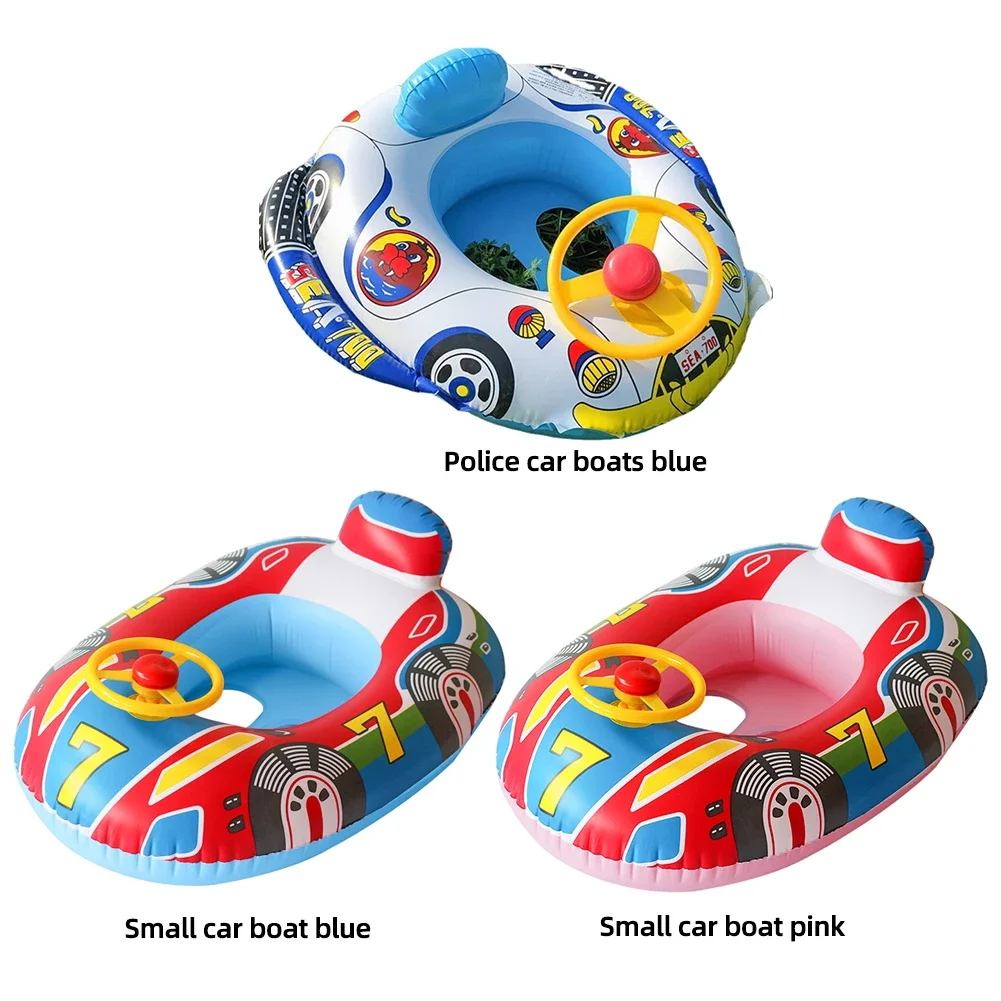 Boia Insuflável de Piscina para Crianças – Carro de Corrida Aquático - Image 18