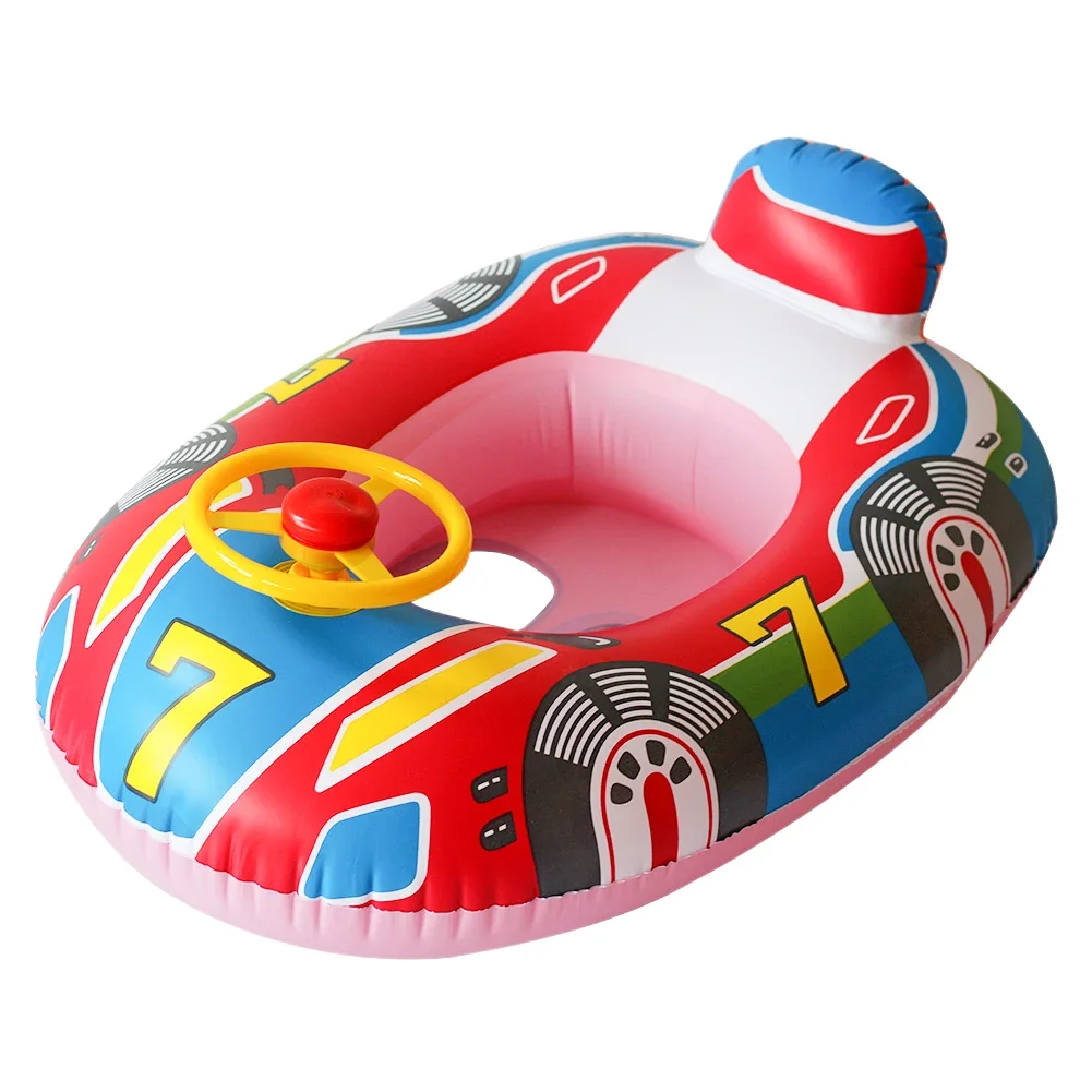 Boia Insuflável de Piscina para Crianças – Carro de Corrida Aquático - Image 20