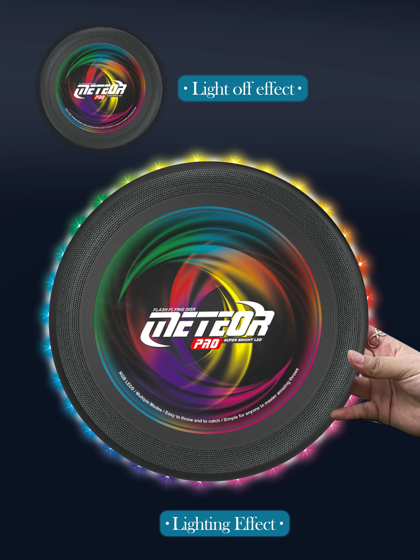 Disco Voador LED Multicolor – Frisbee Luminoso para Jogos Noturnos - Image 12