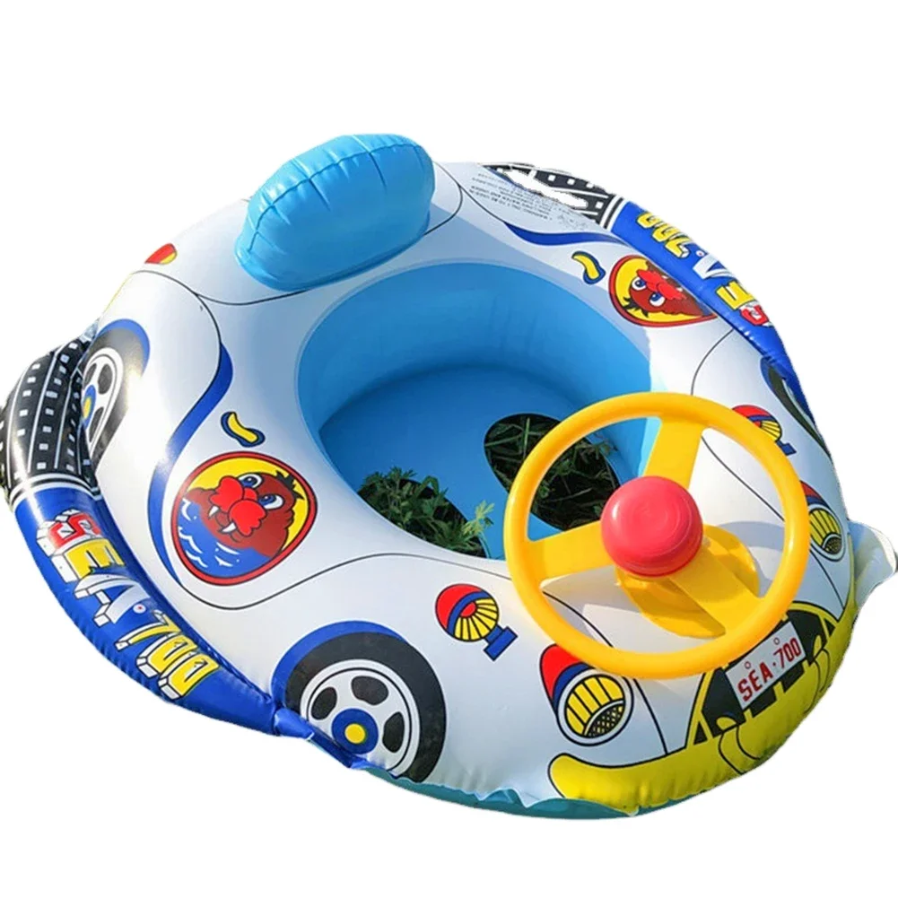 Boia Insuflável de Piscina para Crianças – Carro de Corrida Aquático - Image 21