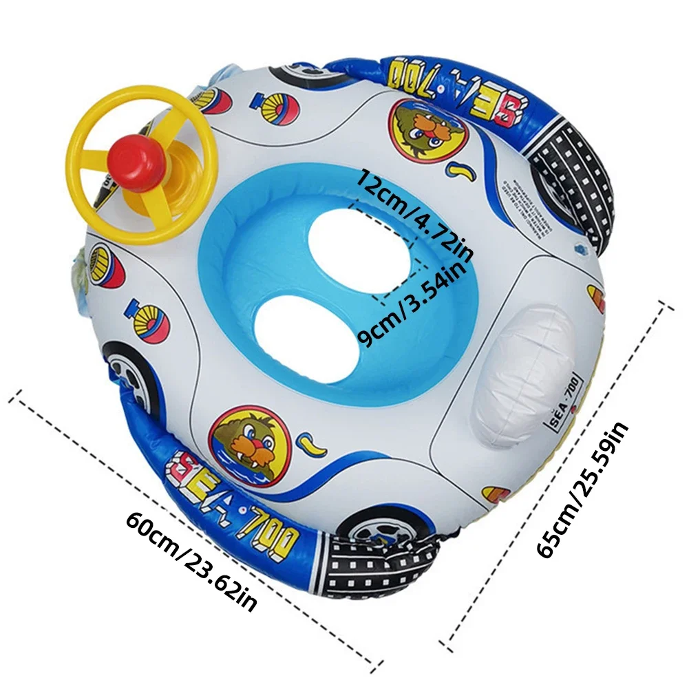 Boia Insuflável de Piscina para Crianças – Carro de Corrida Aquático - Image 26