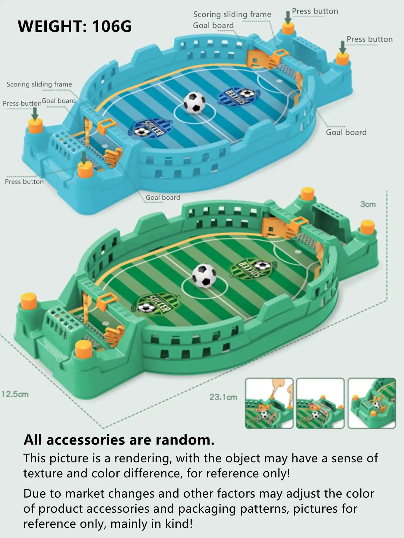 Mini Matraquilhos de Mesa – Jogo de Futebol Interativo - Image 16