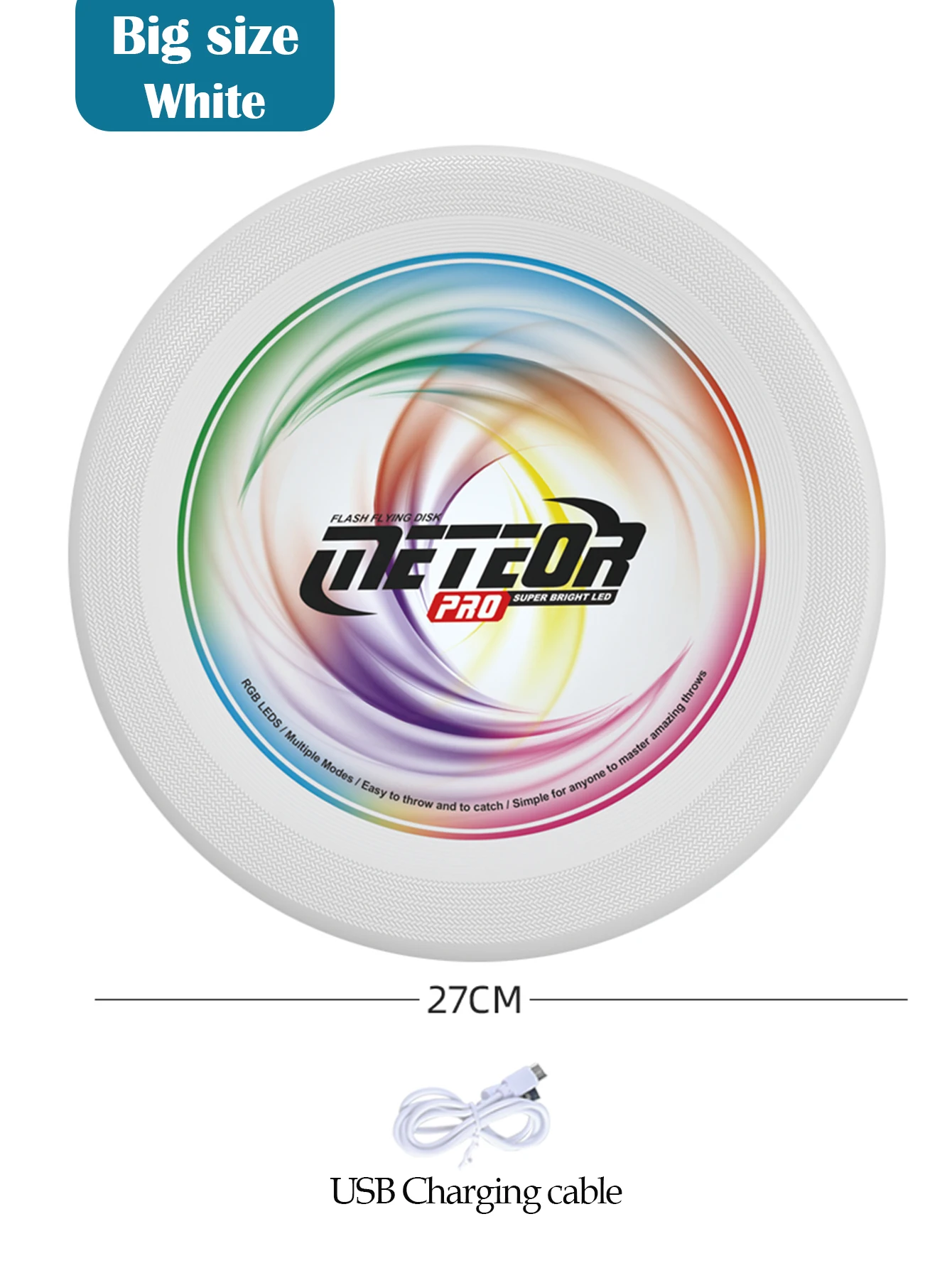 Disco Voador LED Multicolor – Frisbee Luminoso para Jogos Noturnos - Image 9