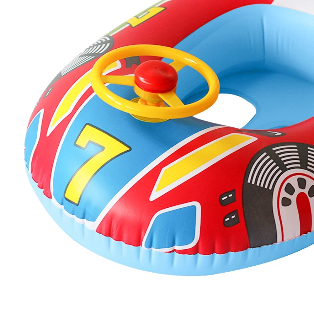 Boia Insuflável de Piscina para Crianças – Carro de Corrida Aquático - Image 25