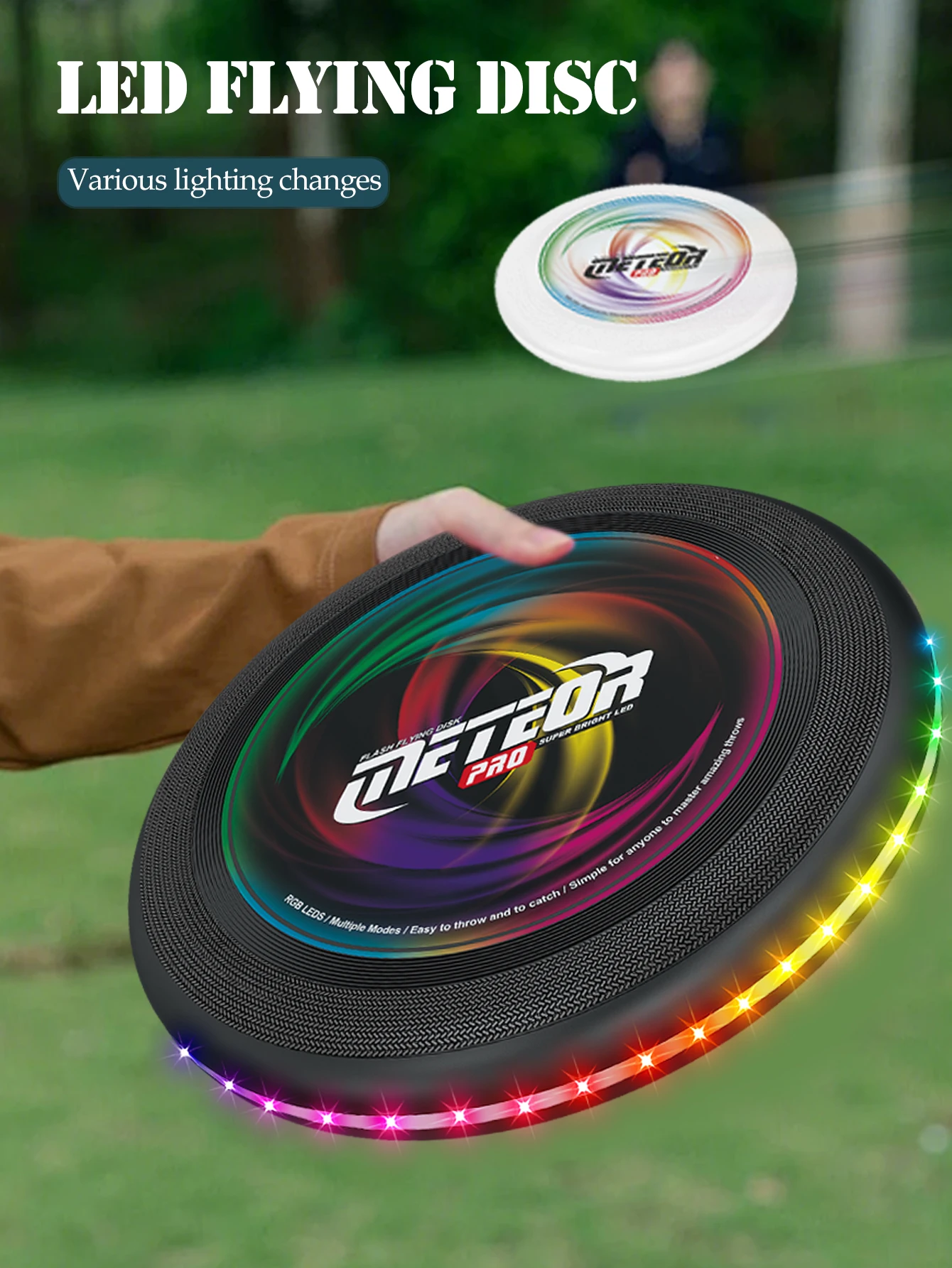 Disco Voador LED Multicolor – Frisbee Luminoso para Jogos Noturnos - Image 14