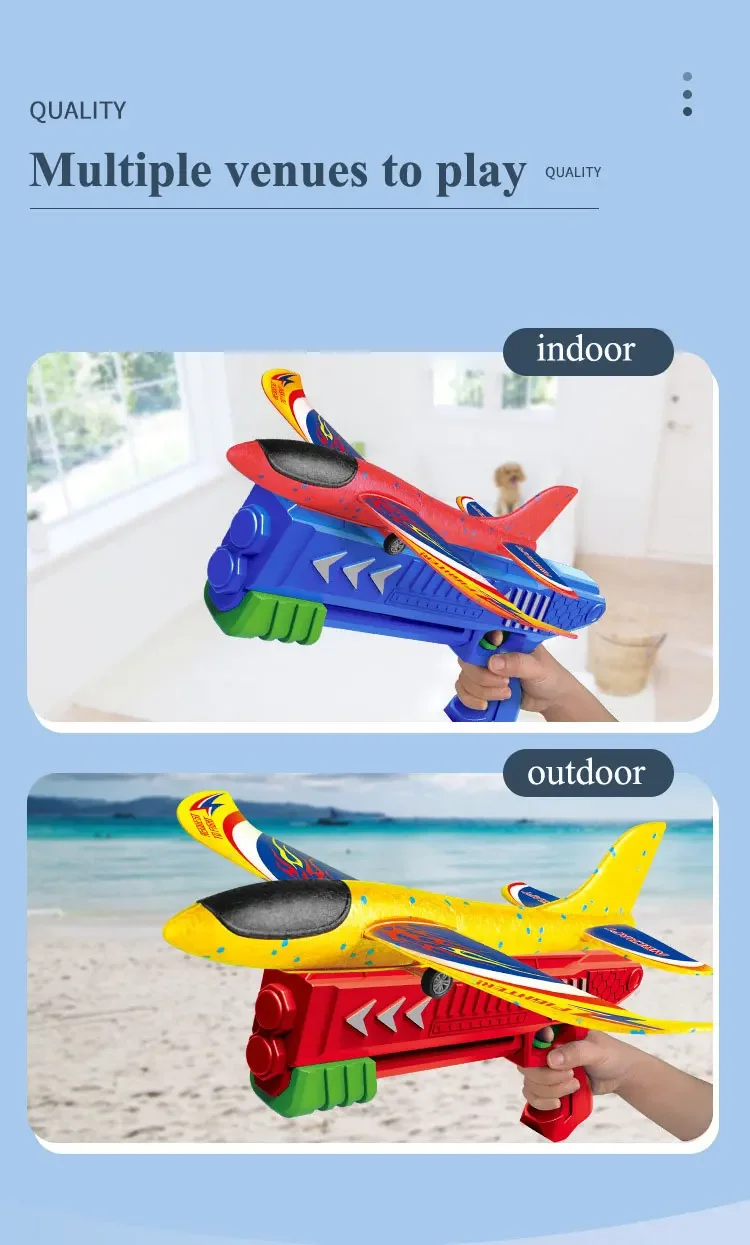 Pistola Lançadora de Aviões – Jogo de Catapulta Exterior - Image 14