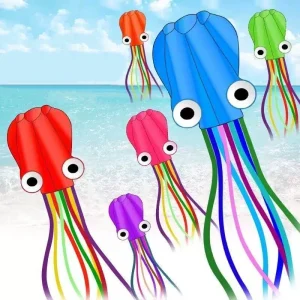 Papagaio Gigante Polvo (4m/5m) – Soft Kite em Nylon Ripstop com Linha