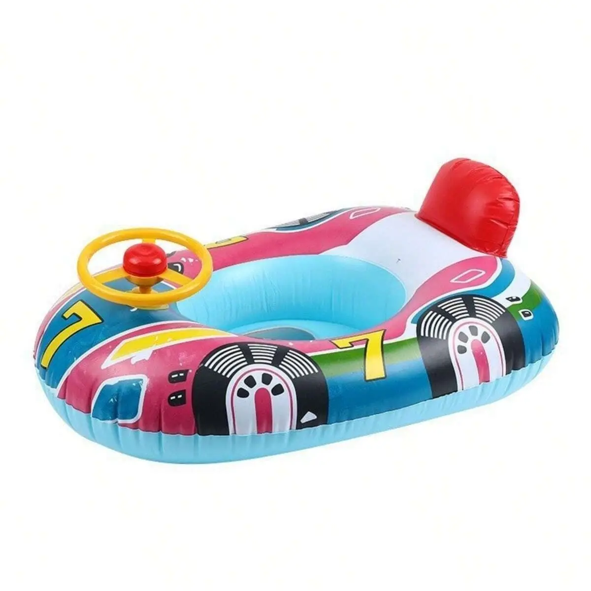 Boia de Bebé "Carrinho Feliz" com Assento e Pegas – Insuflável de Piscina e Praia - Image 7