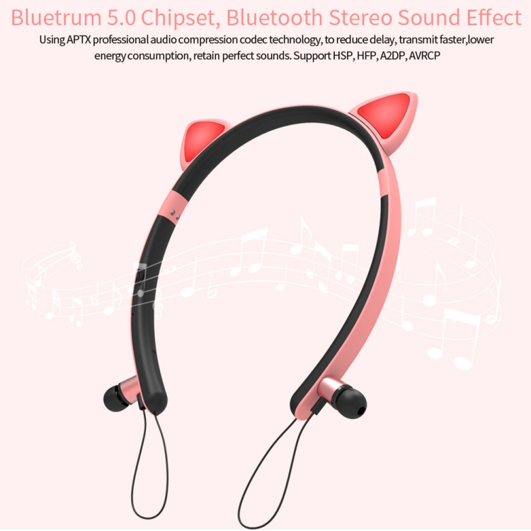Auriculares Fones Bluetooth Orelhas de Gato com LED e APP - Image 11