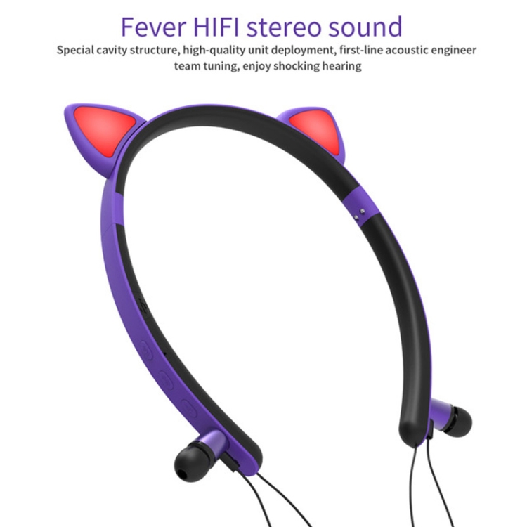 Auriculares Fones Bluetooth Orelhas de Gato com LED e APP - Image 12