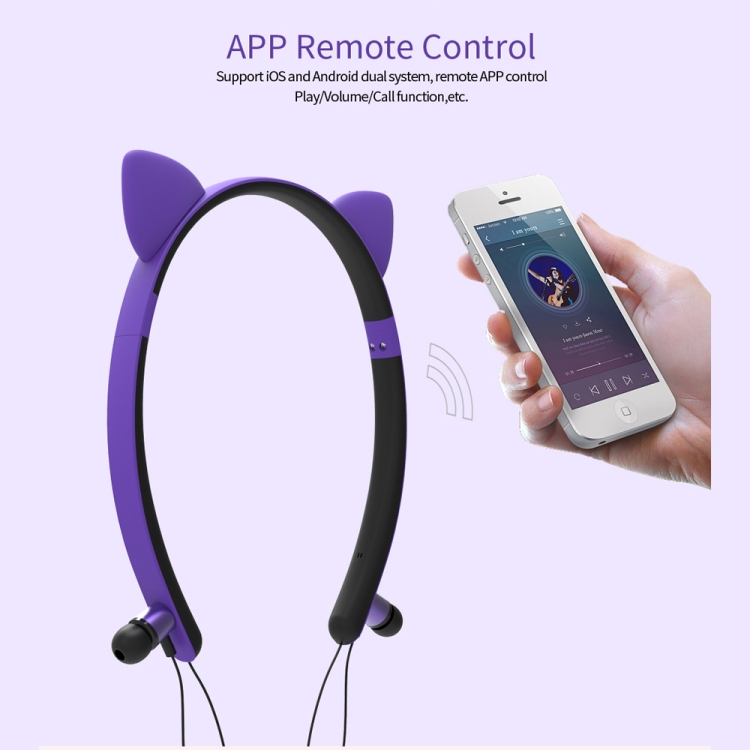 Auriculares Fones Bluetooth Orelhas de Gato com LED e APP - Image 13