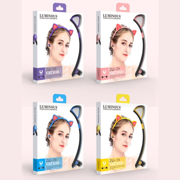 Auriculares Fones Bluetooth Orelhas de Gato com LED e APP - Image 16