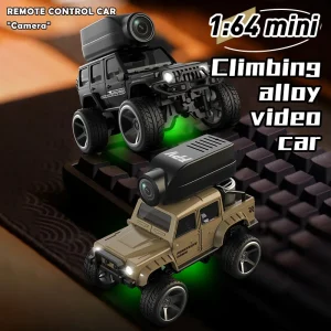 Mini Carro RC com Câmara WiFi – Controlo Remoto App e Comando