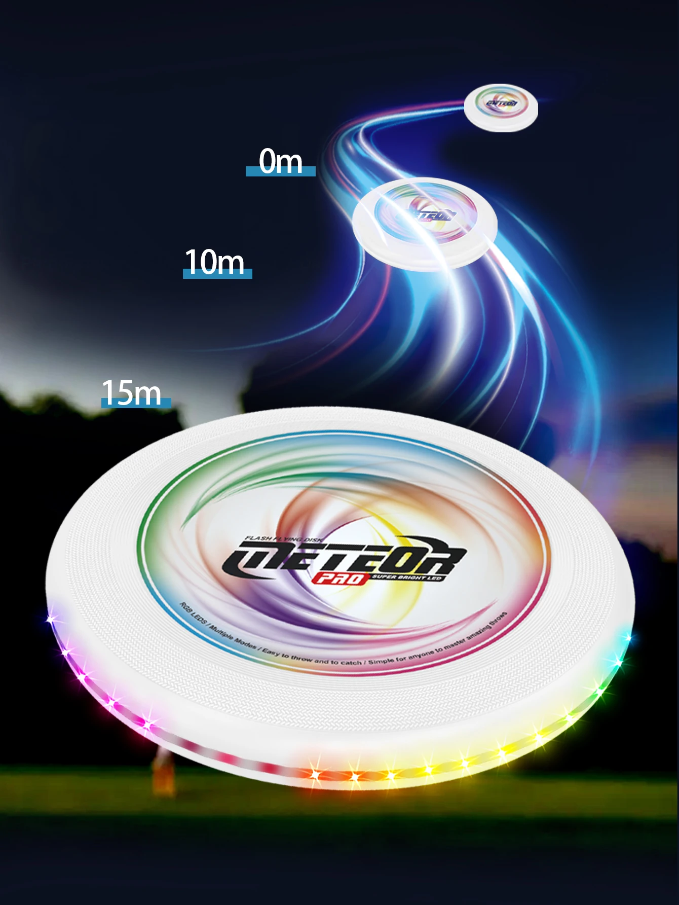 Disco Voador LED Multicolor – Frisbee Luminoso para Jogos Noturnos - Image 13