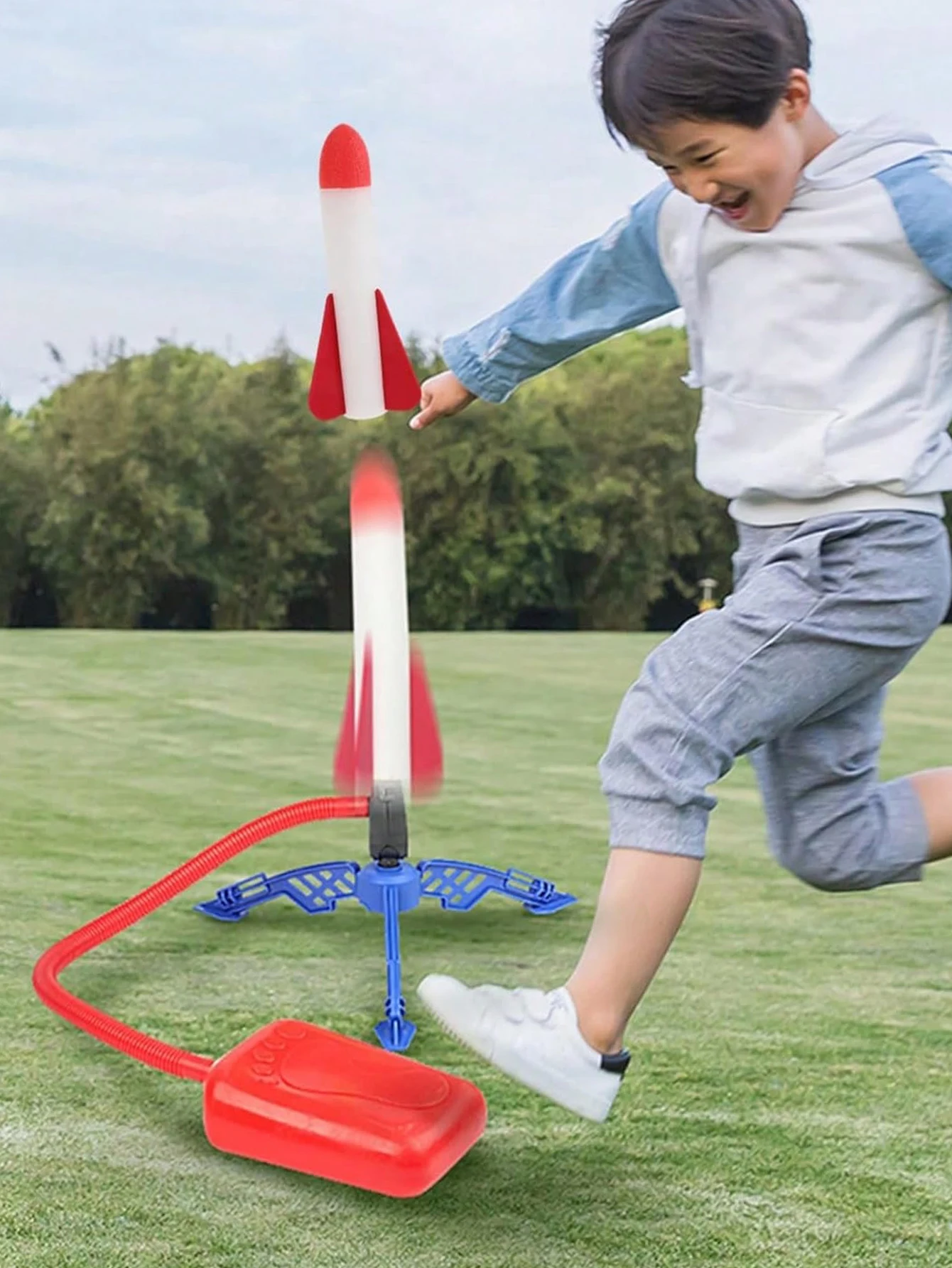 Lançador de Foguetes de Pé – Brinquedo de Exterior Radical para Crianças - Image 12