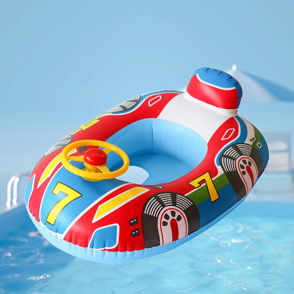 Boia Insuflável de Piscina para Crianças – Carro de Corrida Aquático - Image 16