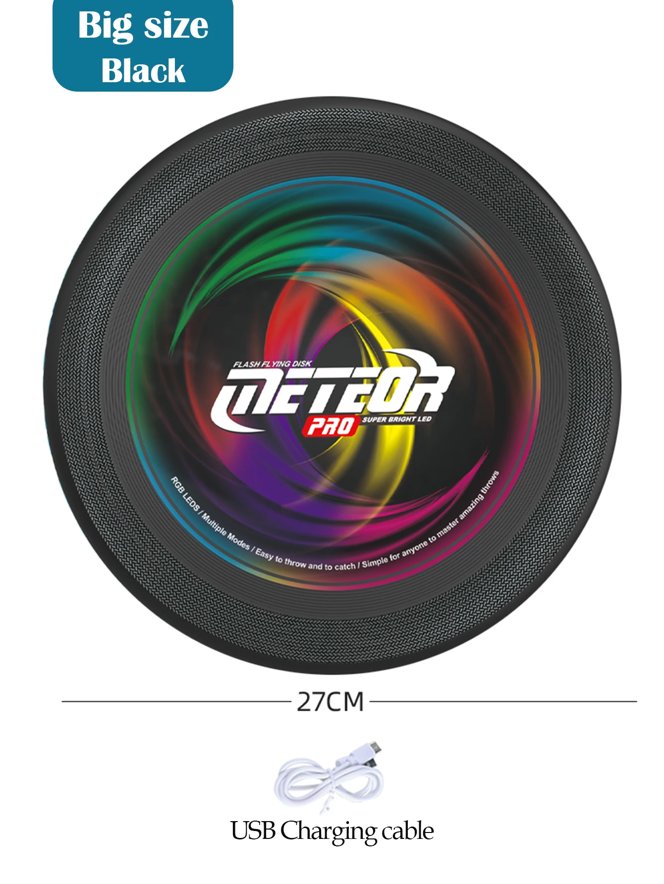 Disco Voador LED Multicolor – Frisbee Luminoso para Jogos Noturnos - Image 10