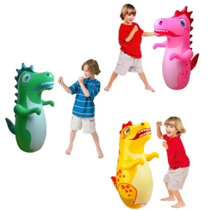 Boneco de Boxe Insuflável "Dinossauro" – Saco de Pancada