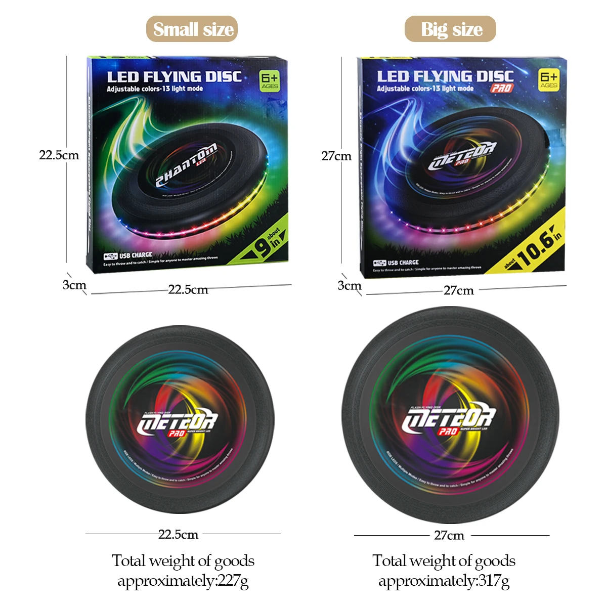 Disco Voador LED Multicolor – Frisbee Luminoso para Jogos Noturnos - Image 6