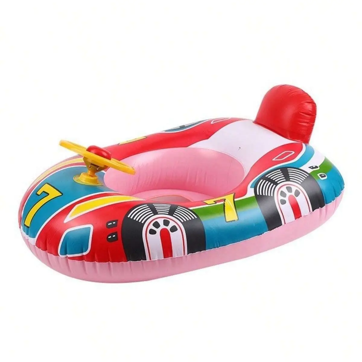 Boia de Bebé "Carrinho Feliz" com Assento e Pegas – Insuflável de Piscina e Praia - Image 4