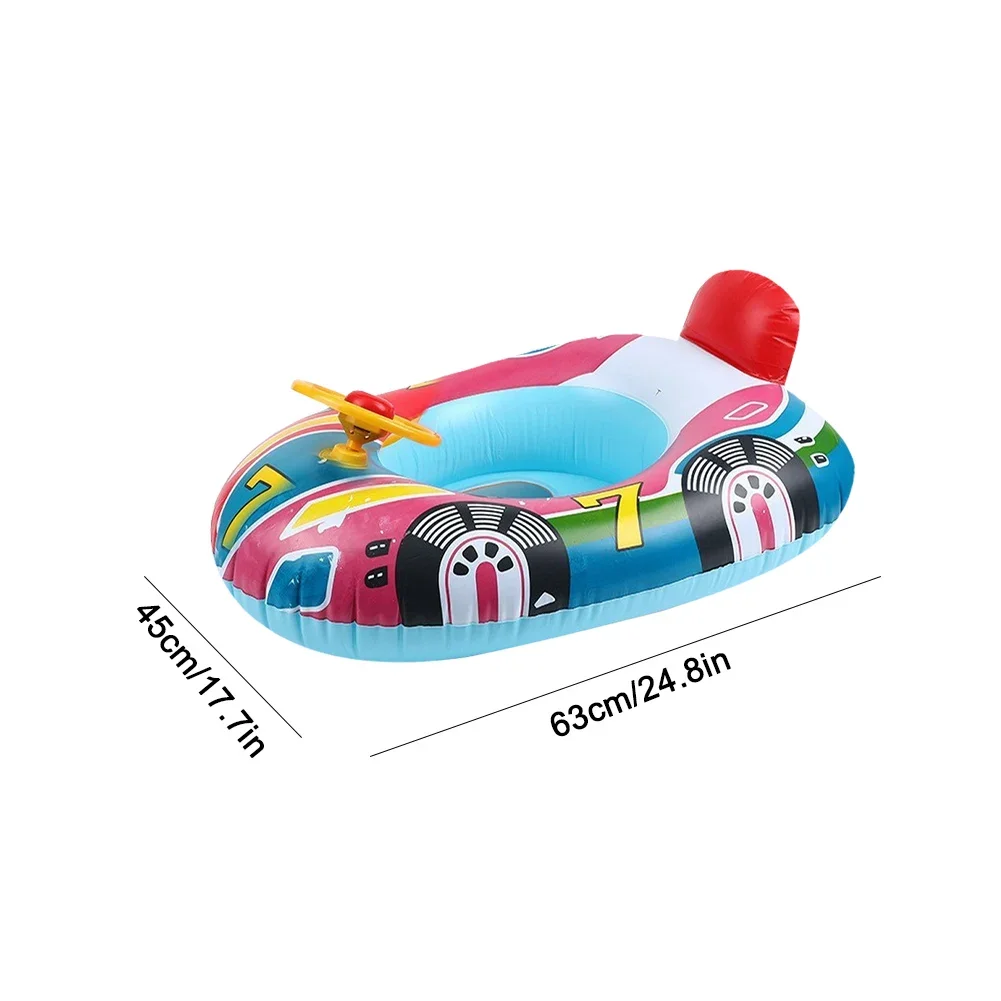 Boia Insuflável de Piscina para Crianças – Carro de Corrida Aquático - Image 12