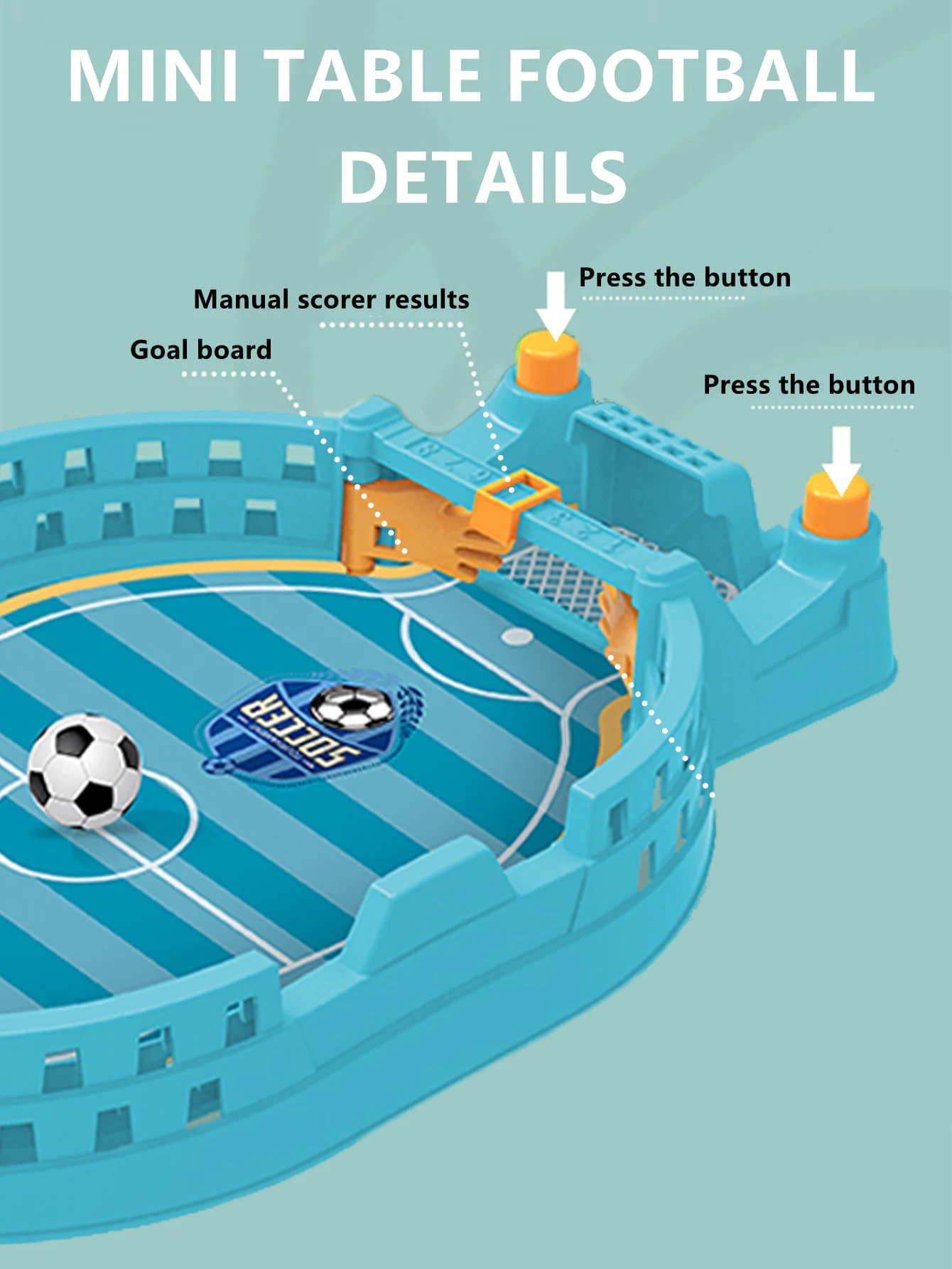 Mini Matraquilhos de Mesa – Jogo de Futebol Interativo - Image 11