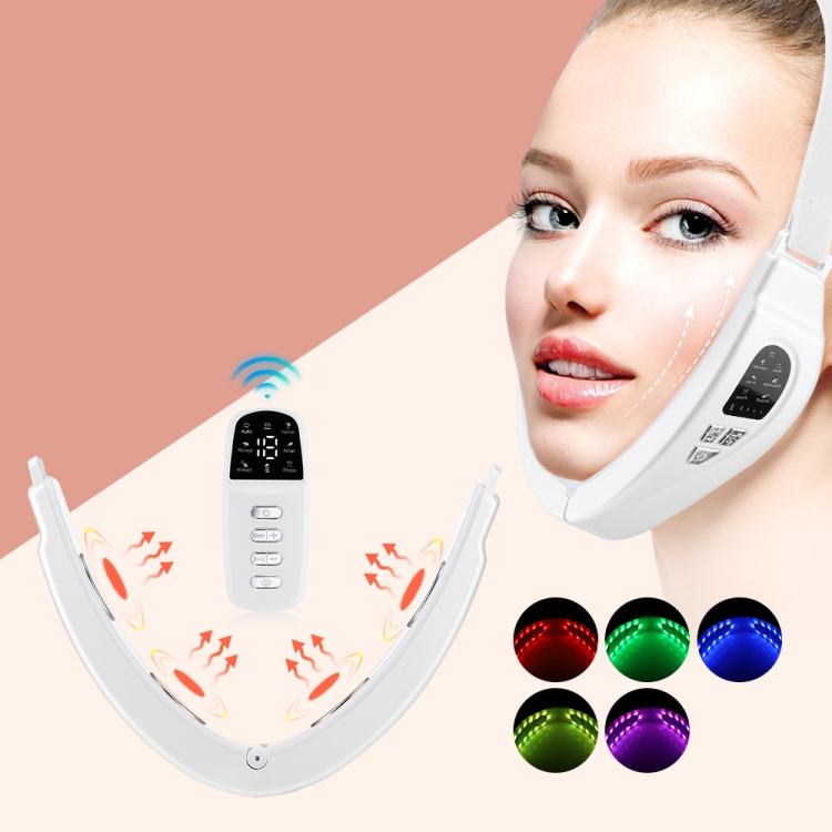 S1 EMS Microcorrente Luz Colorida Massagem Instrumento de Beleza Dispositivo de Emagrecimento Facial Remoto, (White) - Image 14