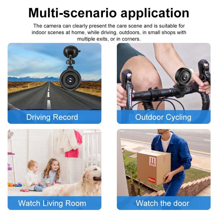 Mini Lente Olho de Peixe Grande Angular Multifuncional Portátil para Monitoramento, C8 - Image 12
