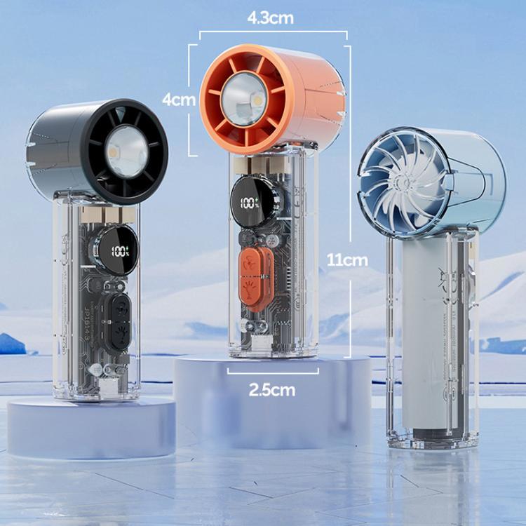 Ventilador portátil silencioso de alta velocidade S8 com visor digital e resfriamento rápido. - Image 14